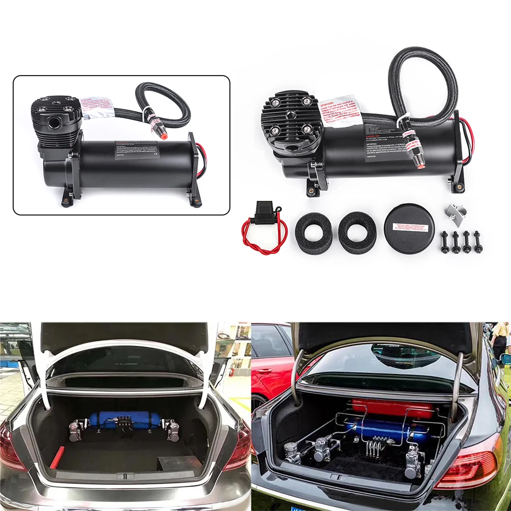 12V 200psi Heavy Duty Air Train Horn/Air Ride Suspension Compressor Small Air pump 480C