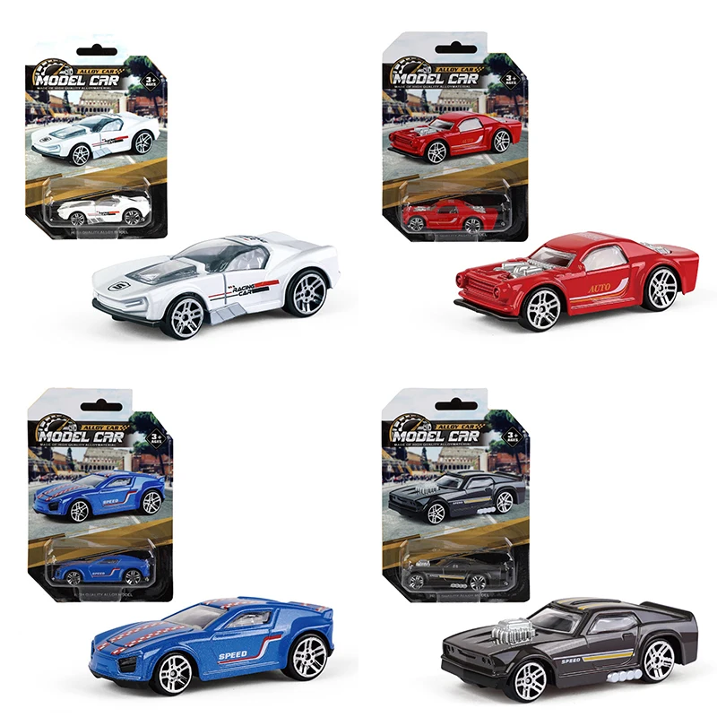 Retro Classic Car Children's Mini Alloy Car Sliding Pull Back Sports Car Racing Model Set Toy