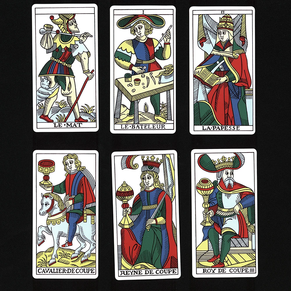 Karty tarota z przewodnikiem. Tarot De Marseille.tar karty ot dla początkujących. Wróżenie losu. Wróżbiarstwo karty tarota