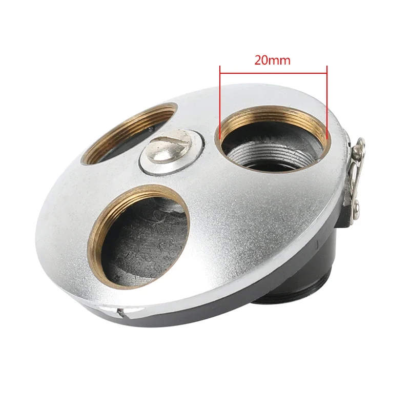 Biological Microscope Objective Converter 3 holes 4 holes Rotary Plate185/195 Objective Lens Switching Turntable