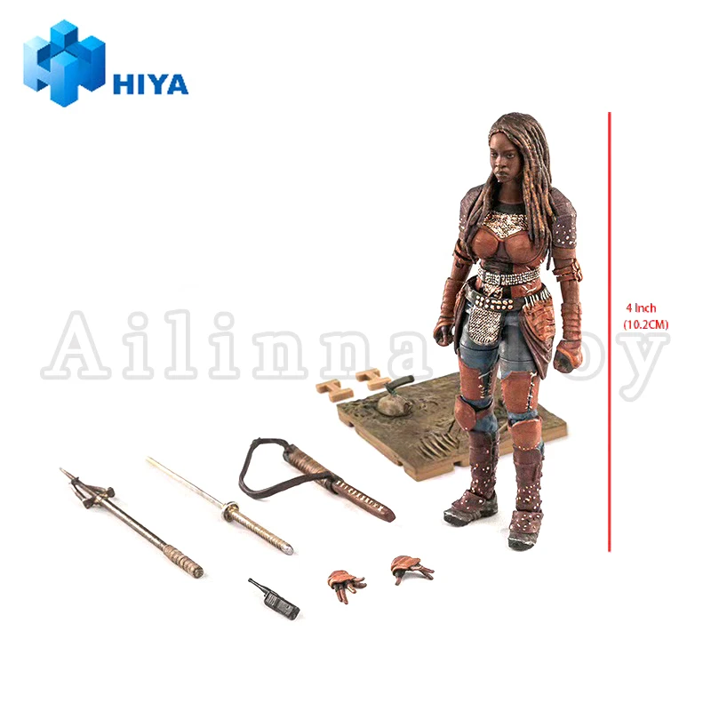 HIYA 1/18 4inch Action Figure Exquisite Mini Series The Walking Dead The Ones Who Lived Michonne  view 6