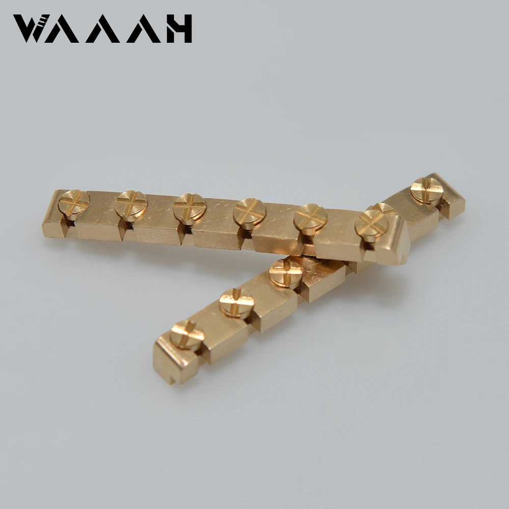 Electric guitar Brass Metal Guitar Nut Height Adjustable 42mm 43 mm Width for ST LP Guitar