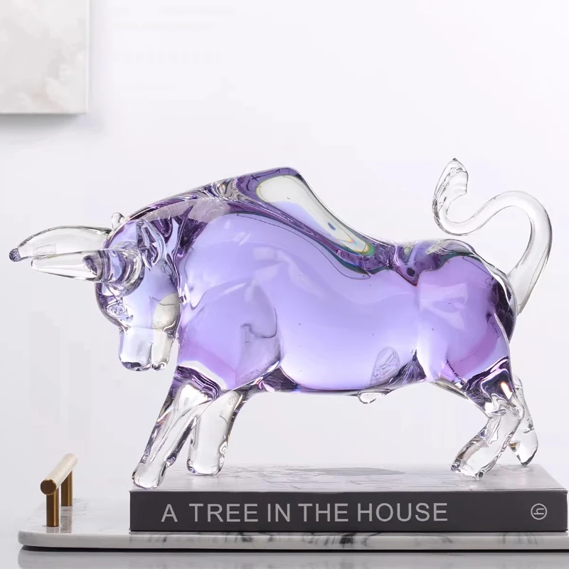 

Violet modern minimalist high-end sense, high-end gift glazed ornament in the entrance office
