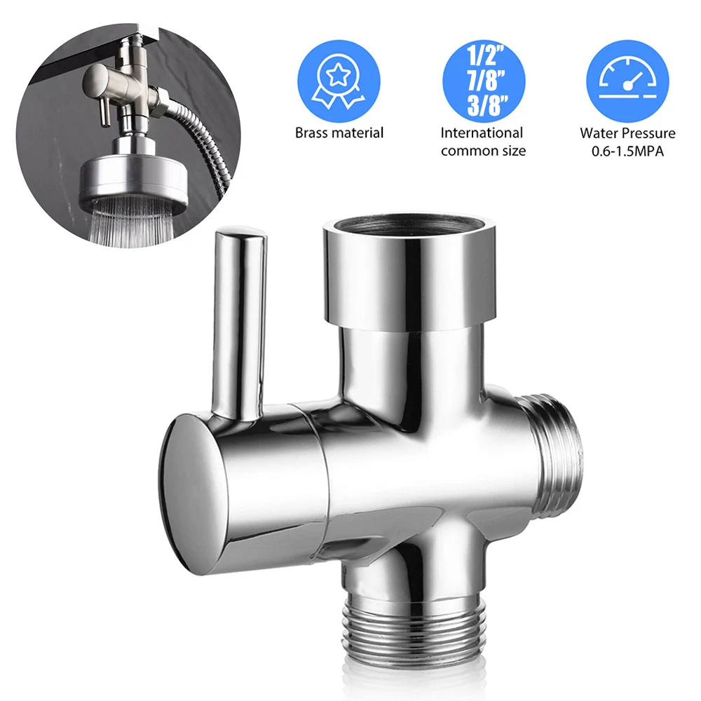 Universal 3-Way Shower Diverter Valve G1/2