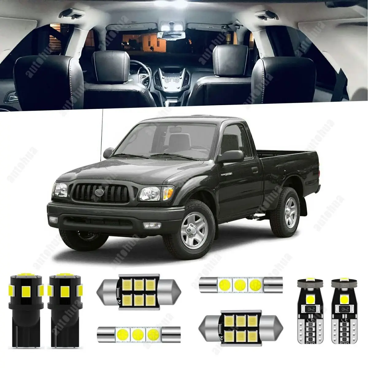 LED Interior Lights For Toyota Corolla 2003-2021 White 6000K LED Lighting 23Pcs
