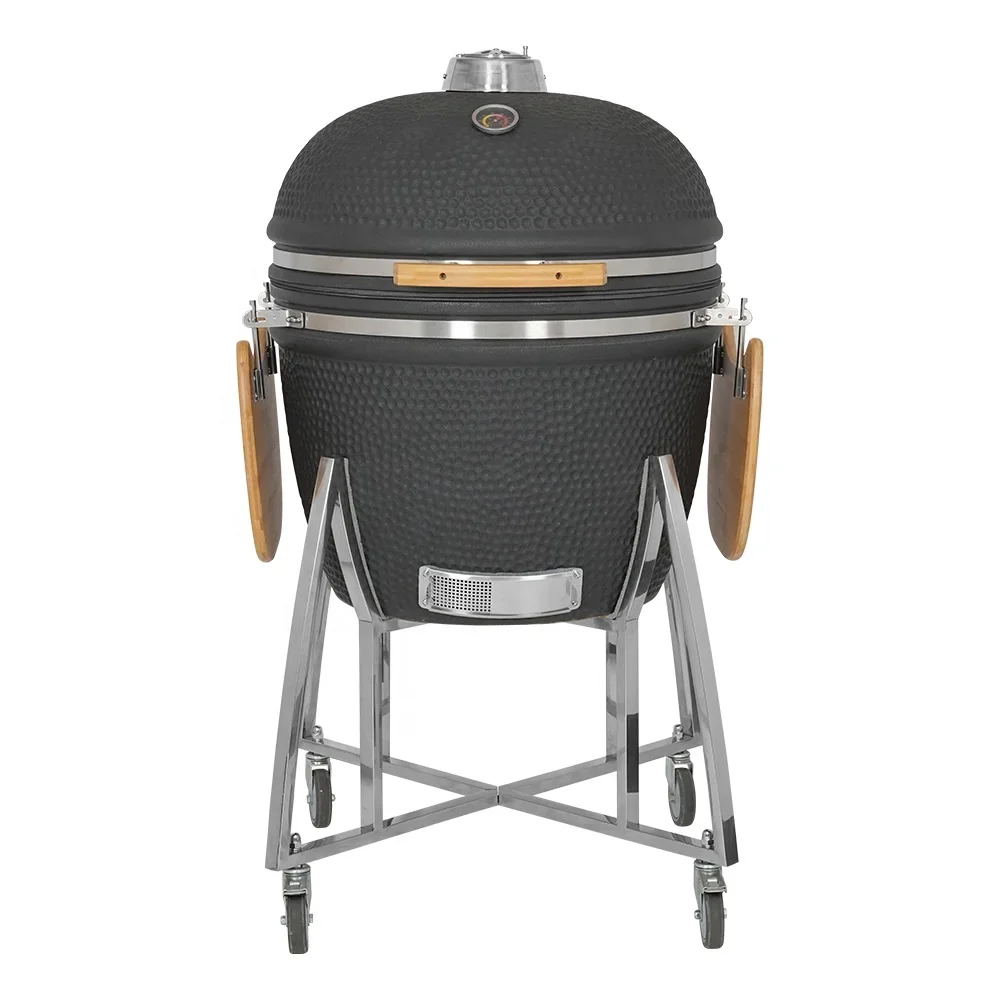 SEB KAMADO 23 to 29 Inch Black XXL Charcoal Ceramic Grill Kamodo Barbique Outdoor Kitchen Grill Bbq Kamado