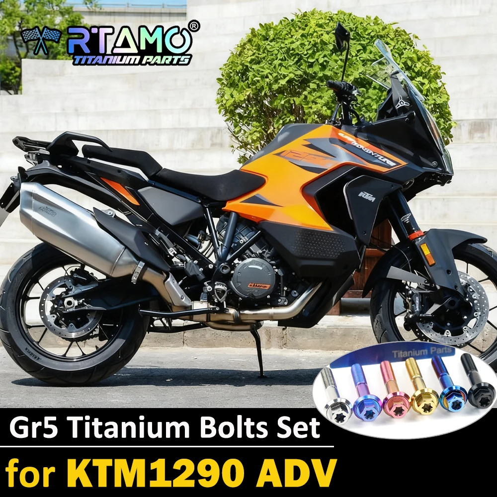 

RTAMO Titanium Bolt Nut Washer Full Set Screw for KTM 1290 SUPER ADVENTURE Motorcycle Modified