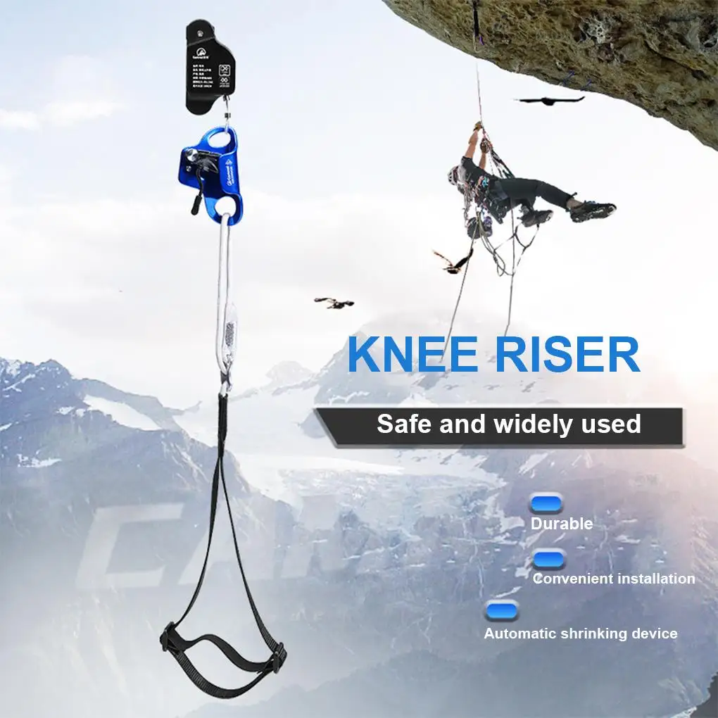 

Outdoor Rock Climbing Knee Ascender Special Footrest with Rope Fast Ascent Climbing Combined Running Rope Auxiliary System