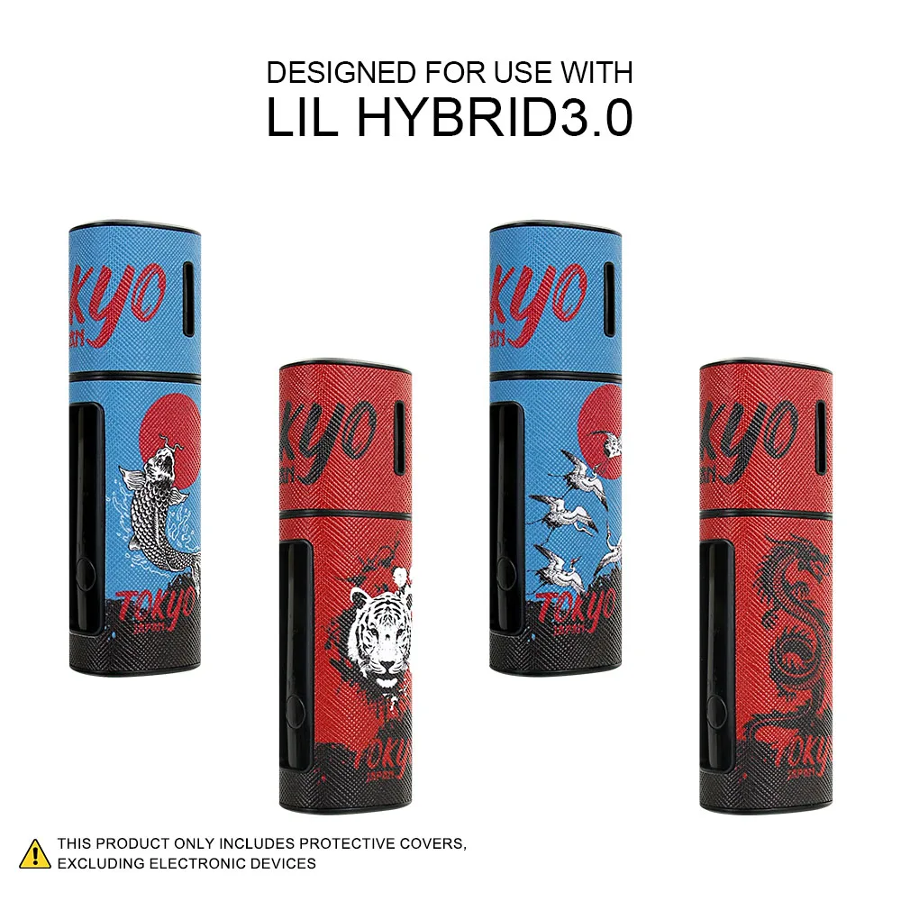 Capa protetora de couro PU adequada para LiL HYBRID 3.0, capa protetora elegante para acessórios de cigarro eletrônico.