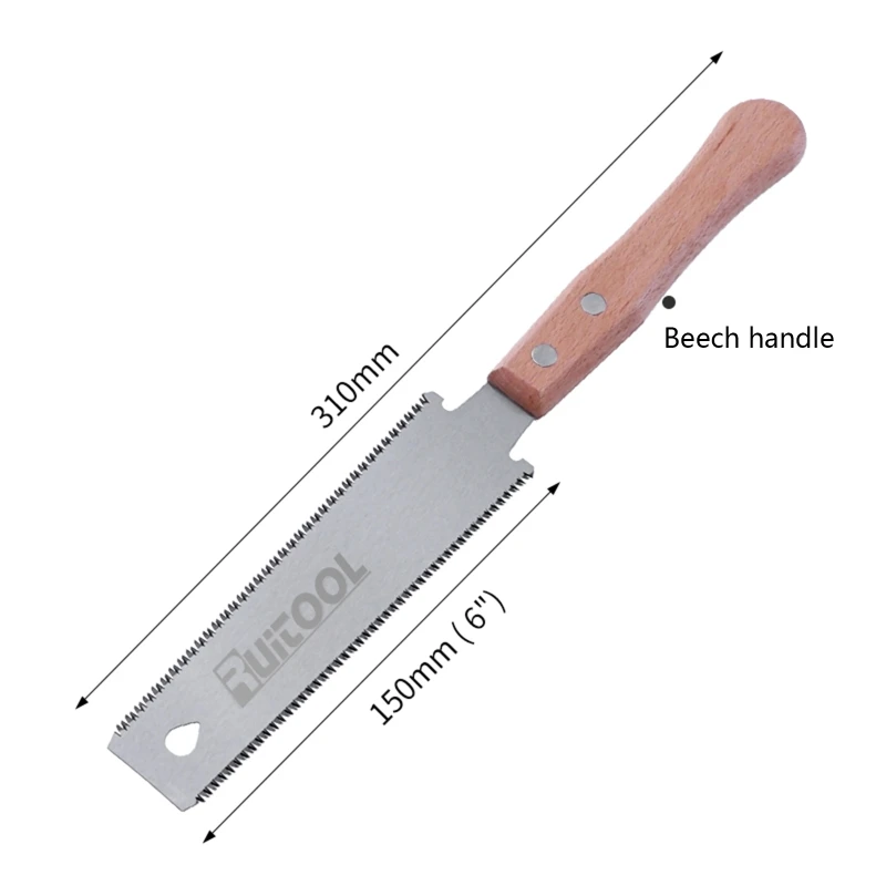 M6CF Mini 12" Double Japanese Hand Saw for Razor for Sharp Steel for Woodw