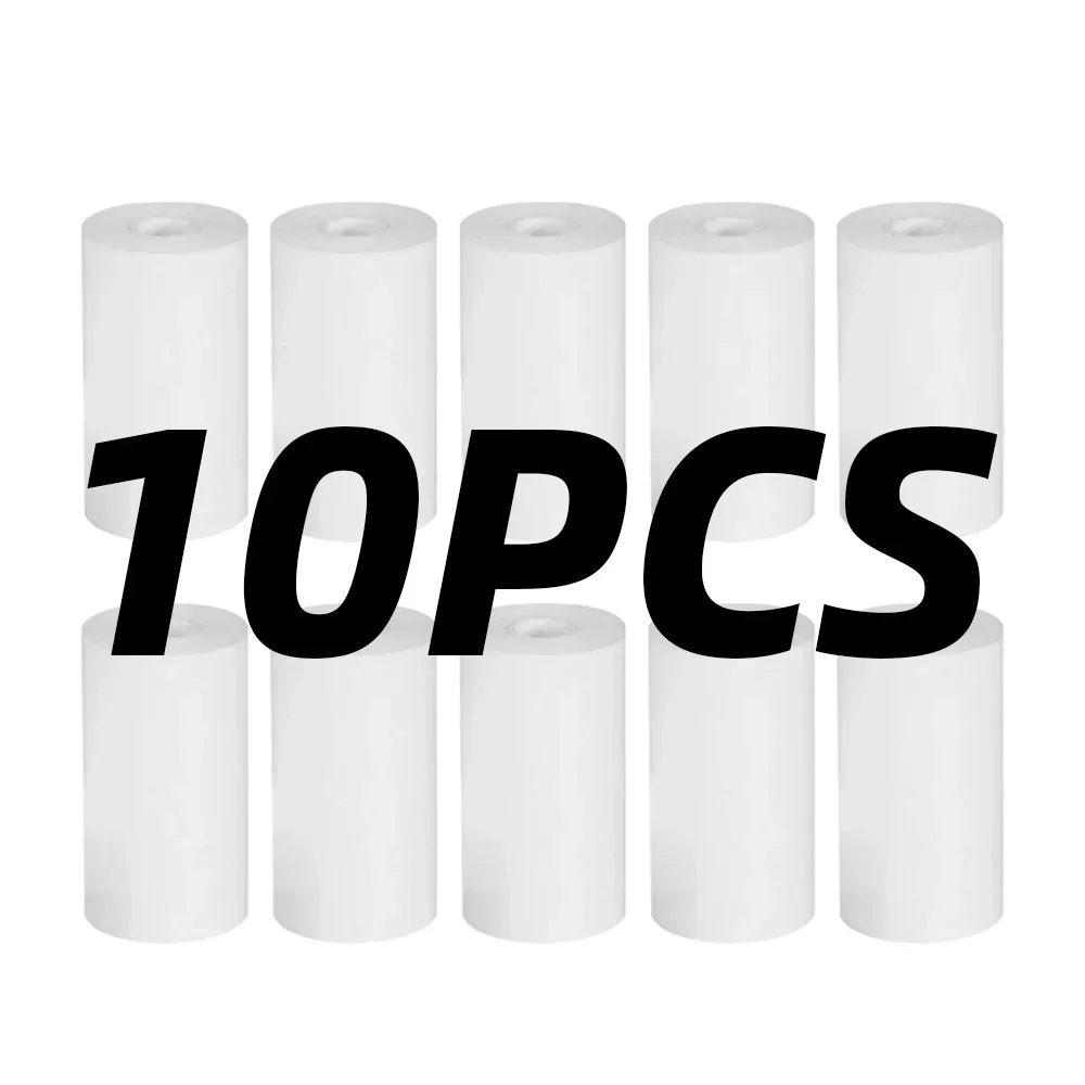 10 Rolls Thermal Paper White Children Camera Wood Pulp Instant Print Kids Camera Printing Rolling Paper Miniprinter Accessories