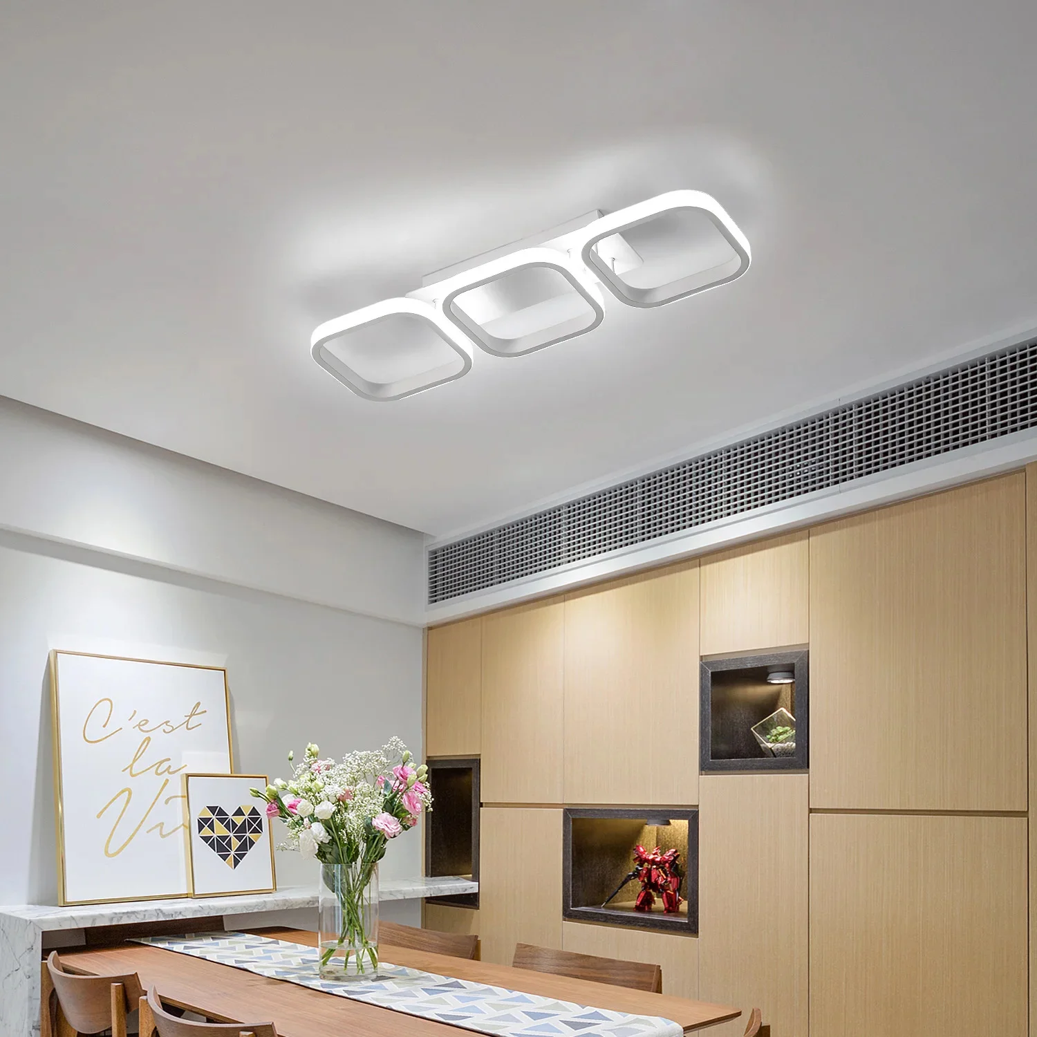 Moderne LED-Deckenleuchten Flurbeleuchtung Heimbeleuchtung LED Aufputz-Leuchten für Schlafzimmer Wohnzimmer Flur 3-Farben