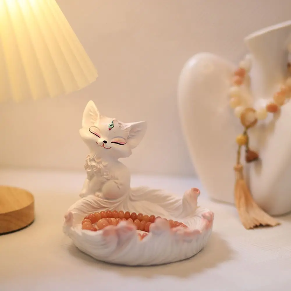 

Домашний декор, настольное украшение для хранения из смолы, современная декоративная стойка для хранения ювелирных изделий, милая фигурка животного, подарок