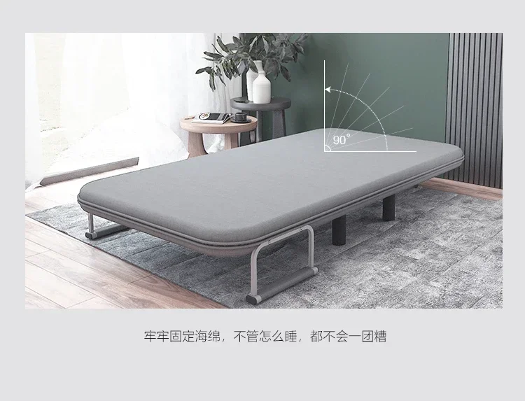 Dual-purpose sofa bed folding multi-functional small apartment single simple double fabric living room study office sofa