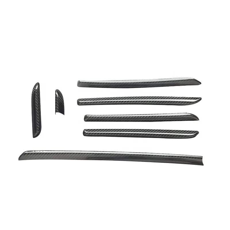 FOR Audi A3 dry carbon fiber interior parts Central control interior Door decorative strip Forging Pattern Twill 2014-2020