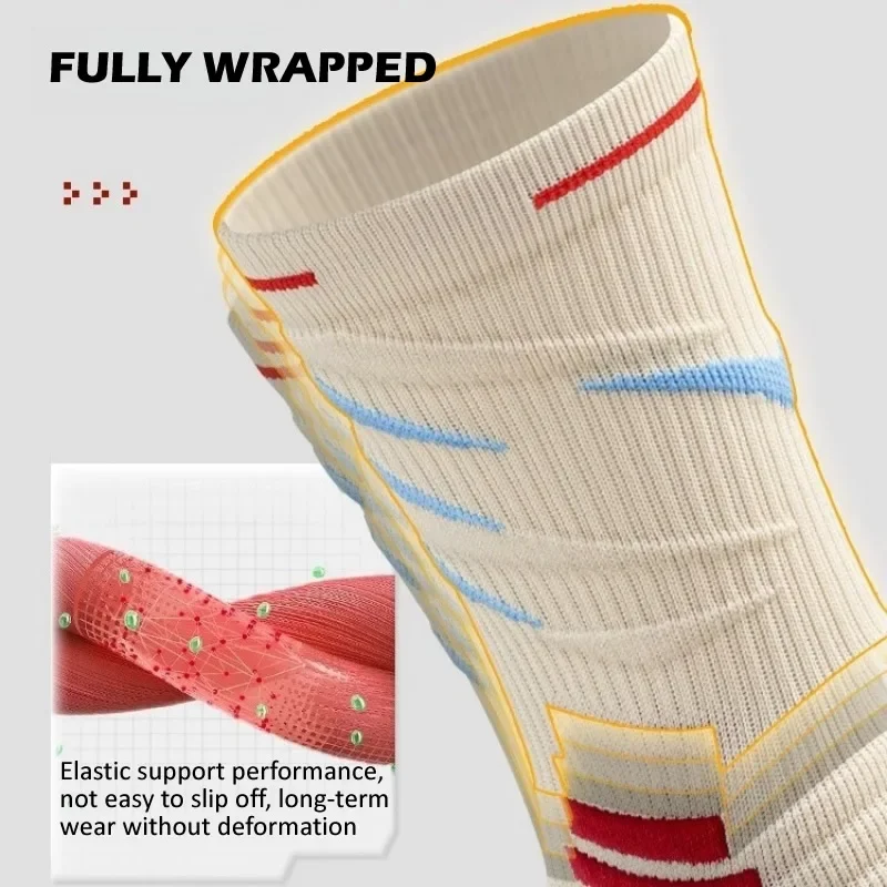 엘리트 스포츠 양말 남녀 충격 흡수 농구 사이클링 양말 마라톤 러닝 타월 깔창 냄새 방지 땀 흡수