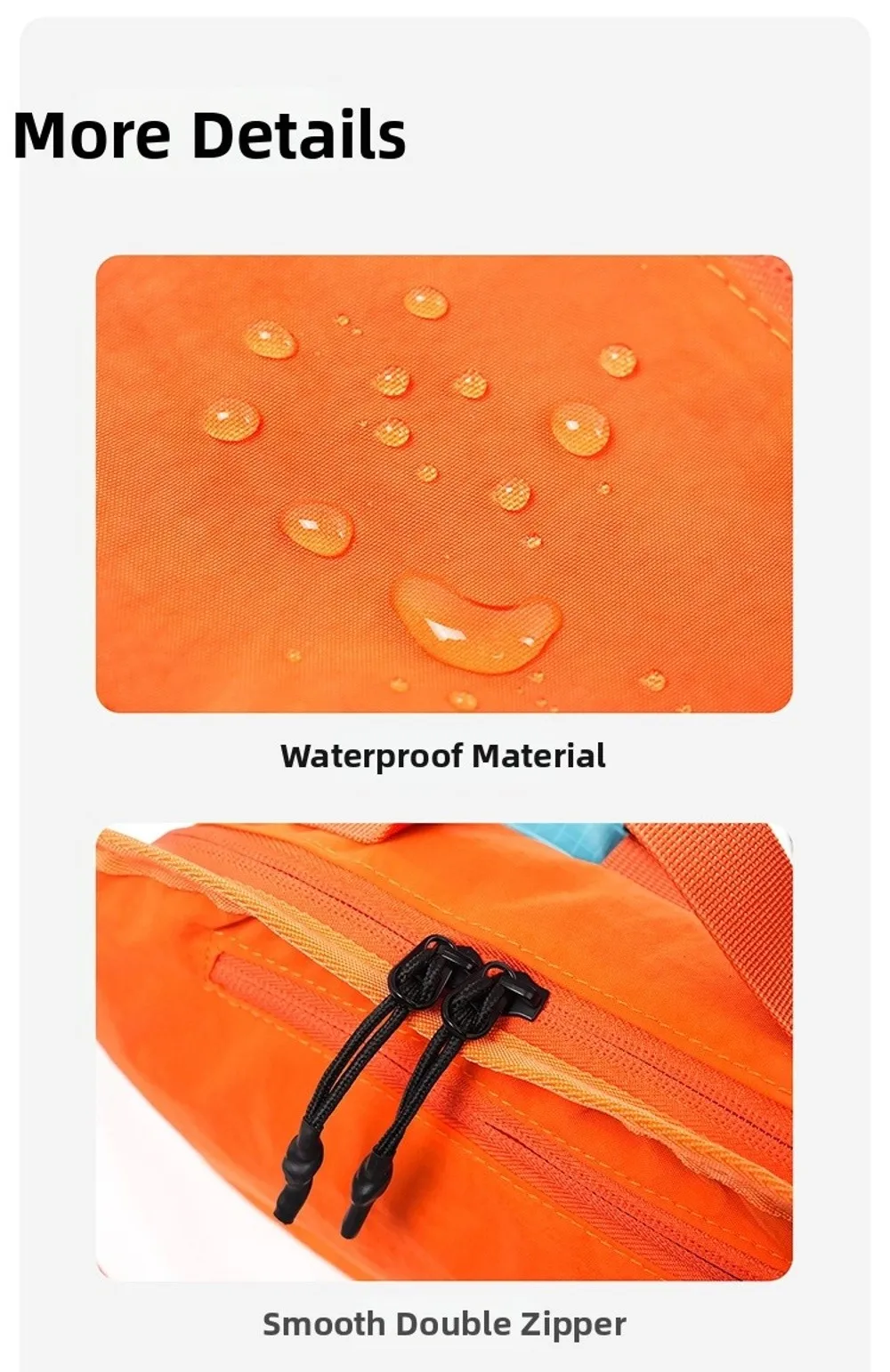 Koreanische Outdoor-Umhängetasche Minimalistisches Design Wasserdichte Unisex-Gürteltasche mit Wasserkocherfach 6 Farben Camping-Schultertasche – Detail 10