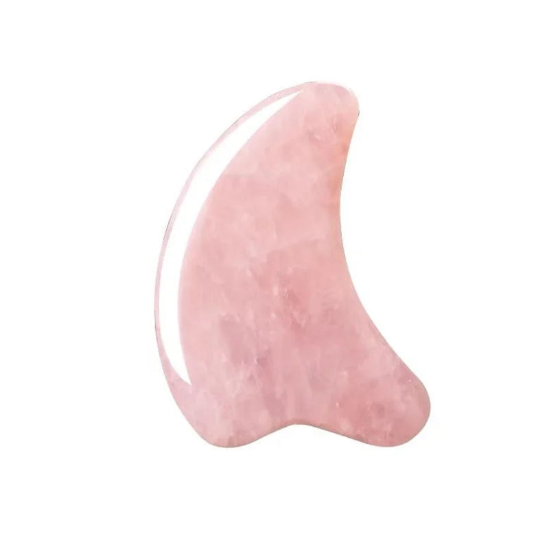 Natural Rose Quartz Scraping Plate Body Facial Eye Scraping Plate Acupuncture Massage Relaxation Health Gift