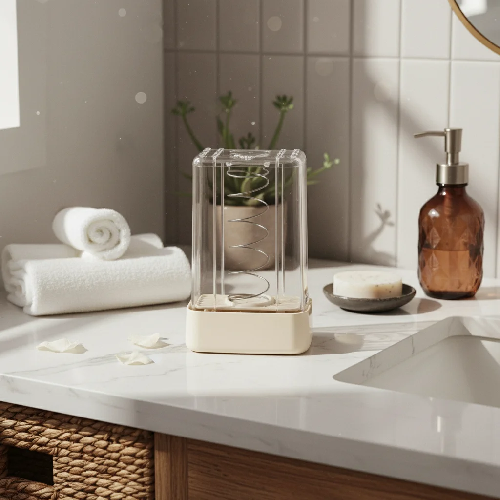 

Soap Dish with Brush Drainage Flexible Soap Dish Bathroom Accessory Quick Drying Easy to Clean