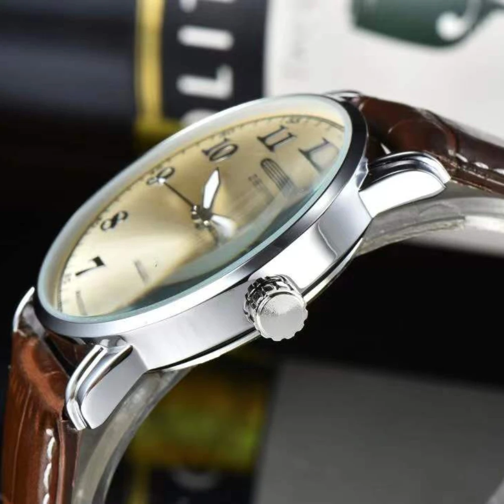 2025 Новые модные часы Zeppelin, 3-контактные роскошные мужские часы с кожаным ремешком и датой, деловые часы для отдыха, спорта, кварцевые наручные часы