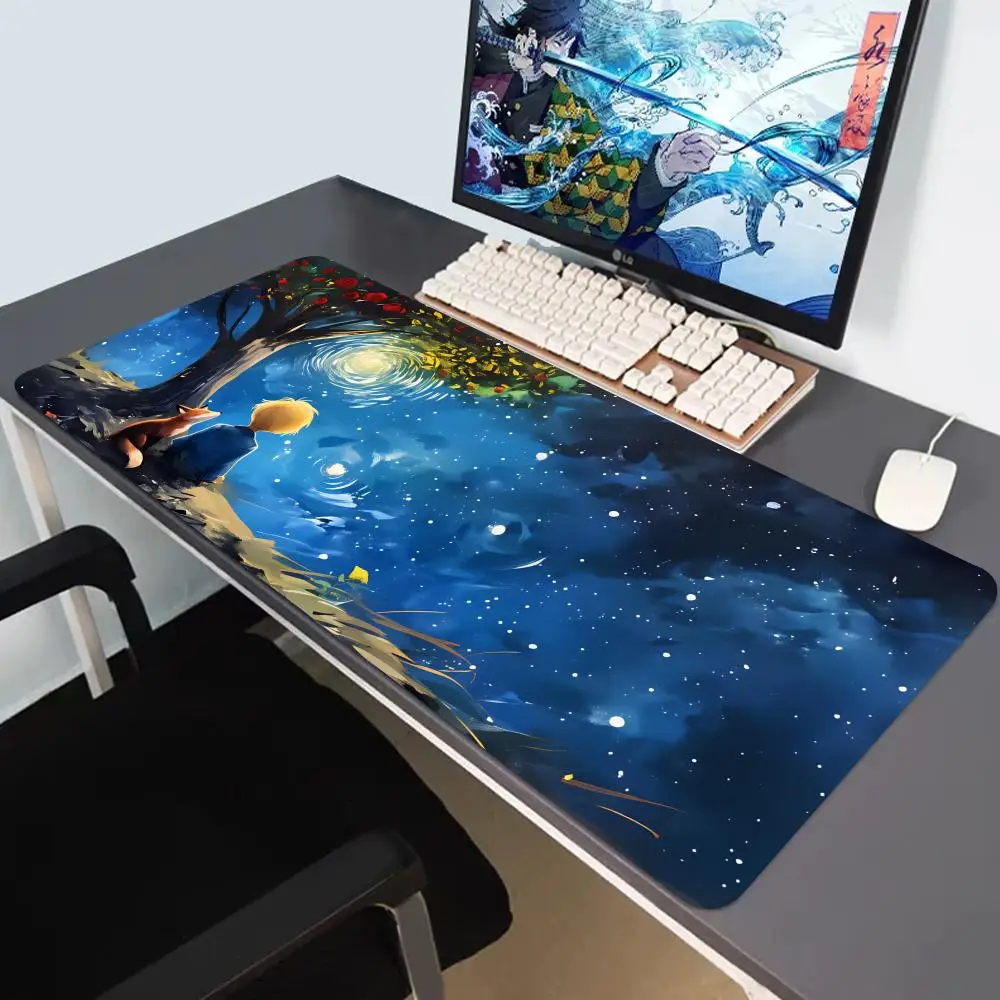 

HYBXAXC red, Mouse starry Pad Desk Mat Office Little Bedroom prince, Keyboard Accessories play sky rose mats table pad