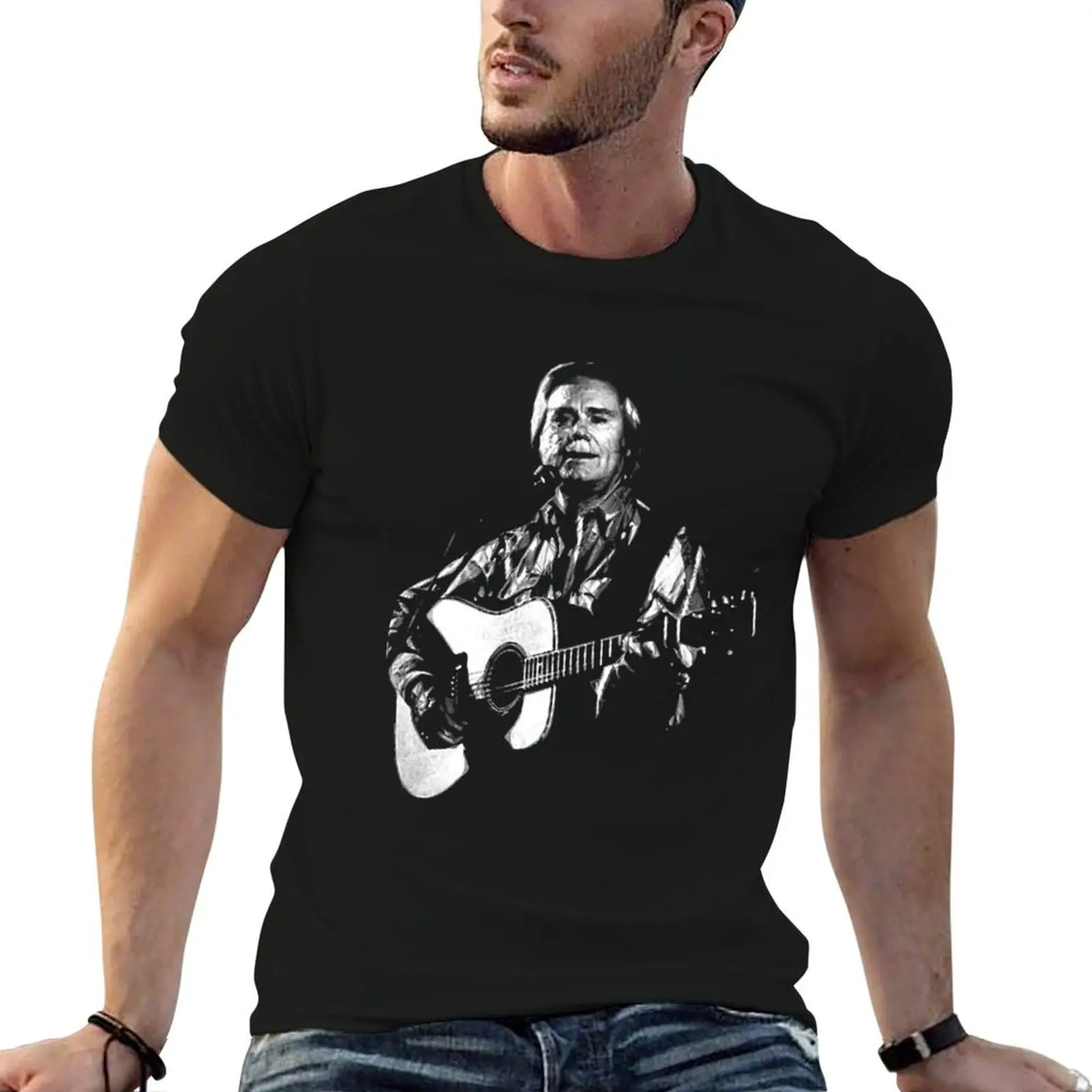 Graphic George s Jones Gift Art Design Costume Holiday T-Shirt Work Short Sleeve Cotton Top