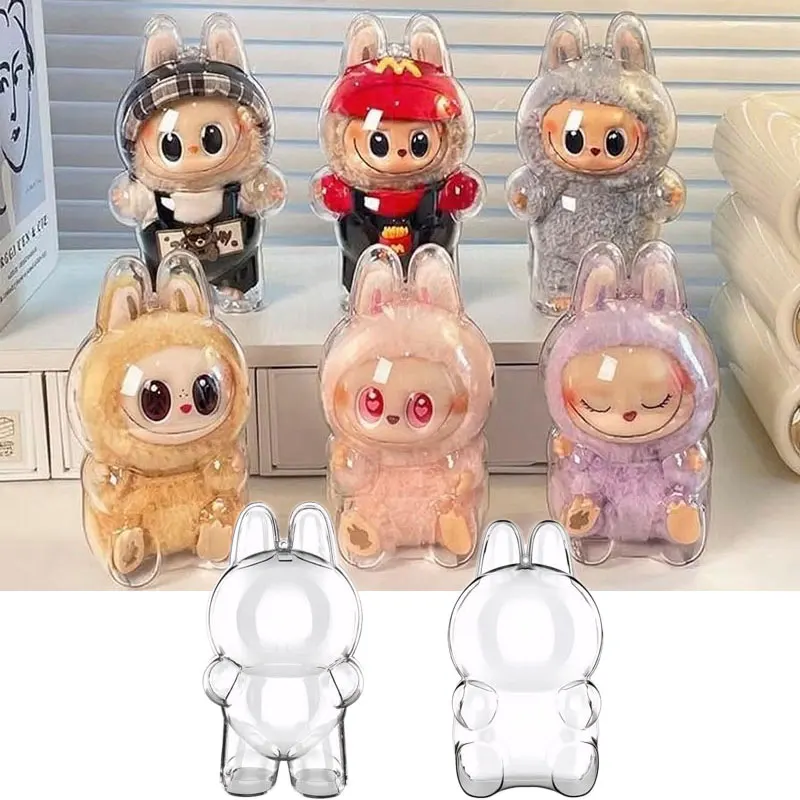 Transparante beschermhoes voor LABUBU V1 V2 Beschermhoes Ultieme pantser met stofdichte krasbestendige prestaties