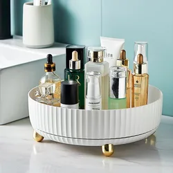 Lazy Susan 360° Rotating Storage Tray,Cosmetics and Perfume Organizer, Desktop Storage Tray, Bathroom and Skincare Storage Tray