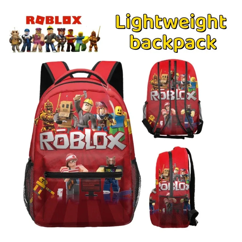 

Roblox Creative Personality All-match Portable Large Capacity Casual Sports Backpack Anime Cartoon Student Lightweight Backpack