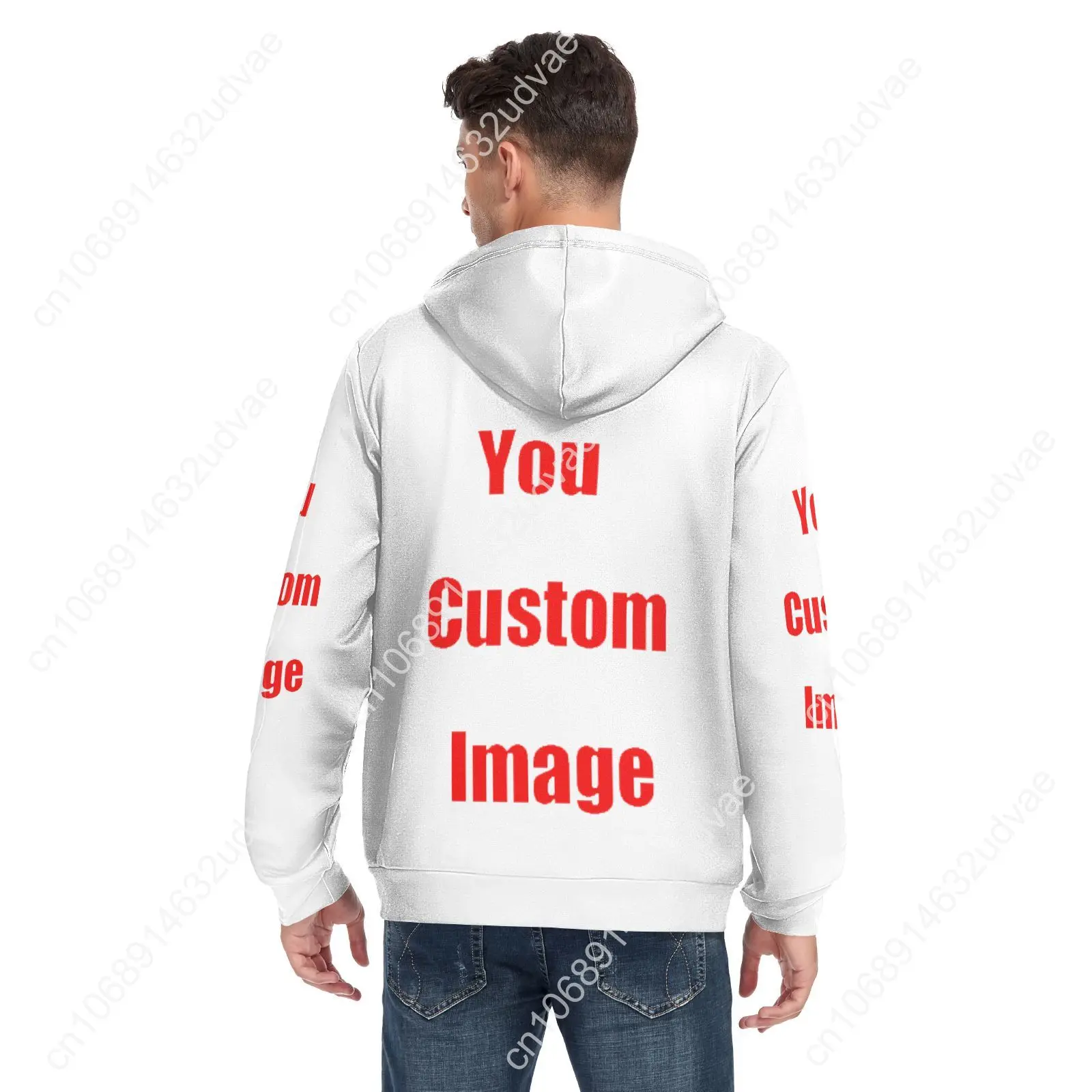 2022 New Autumn Winter Streetwear Sweatshirt Customize Print Zipper Sweatshirt Hoodies Men Hip Hop Hoody Fashion Top Pullover