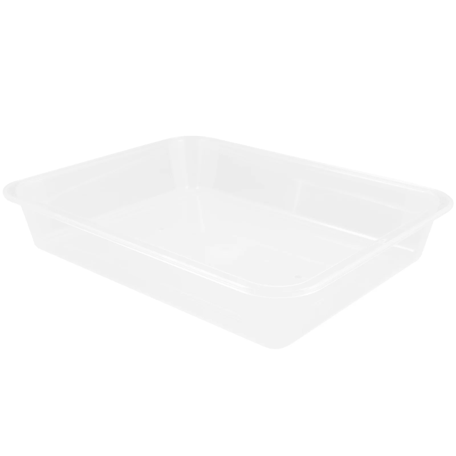 

Clear Acrylic Serving Tray Multi-Function Food Storage Plate For Kitchen Banquet Picnic Home Restaurant Use Reusable