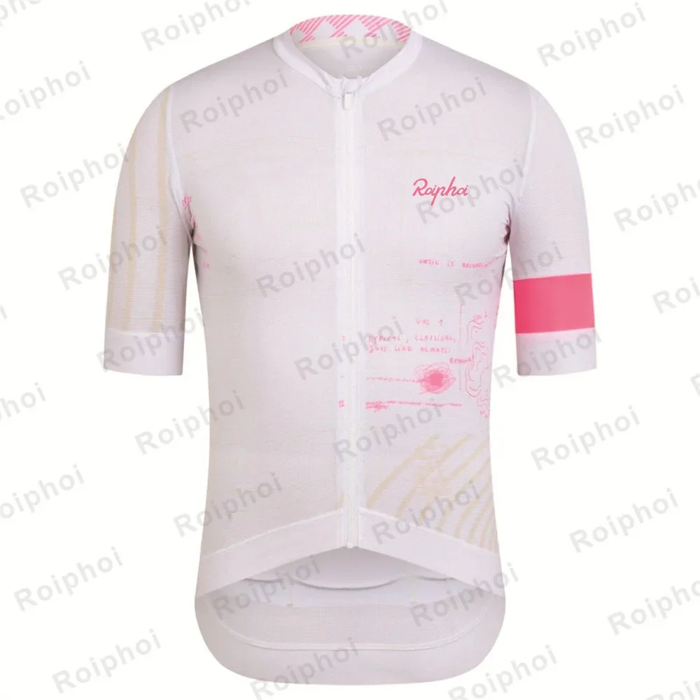 2023 ROIPHOI Racing Summer Cycling Jersey Men Bicycle Clothing Male MTB Maillot Clothes Pockets Mountain Bike Shirt Enduro