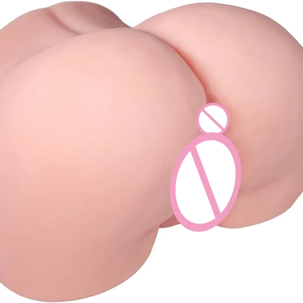 Ass Sex Doll Male Masturbator,Artificial Vagina & Tight Anal 2 Channel Penis Sleeve,Mens Fitness Massager Parts, Adult Supplies