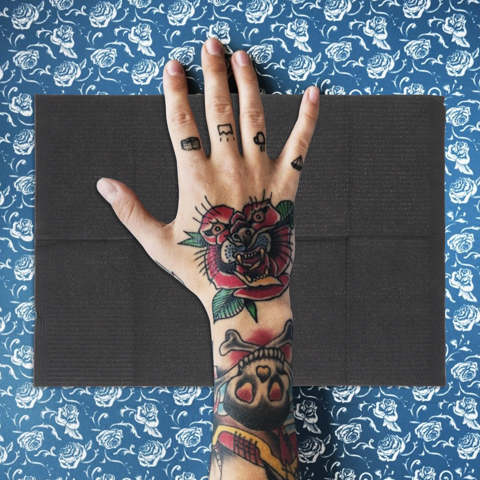 40 قطعة قماش الوشم القابل للتصرف 3-Layer حصيرة مقاومة للماء لعزل الحبر عدم الانزلاق دعم المهنية الوشم العرض