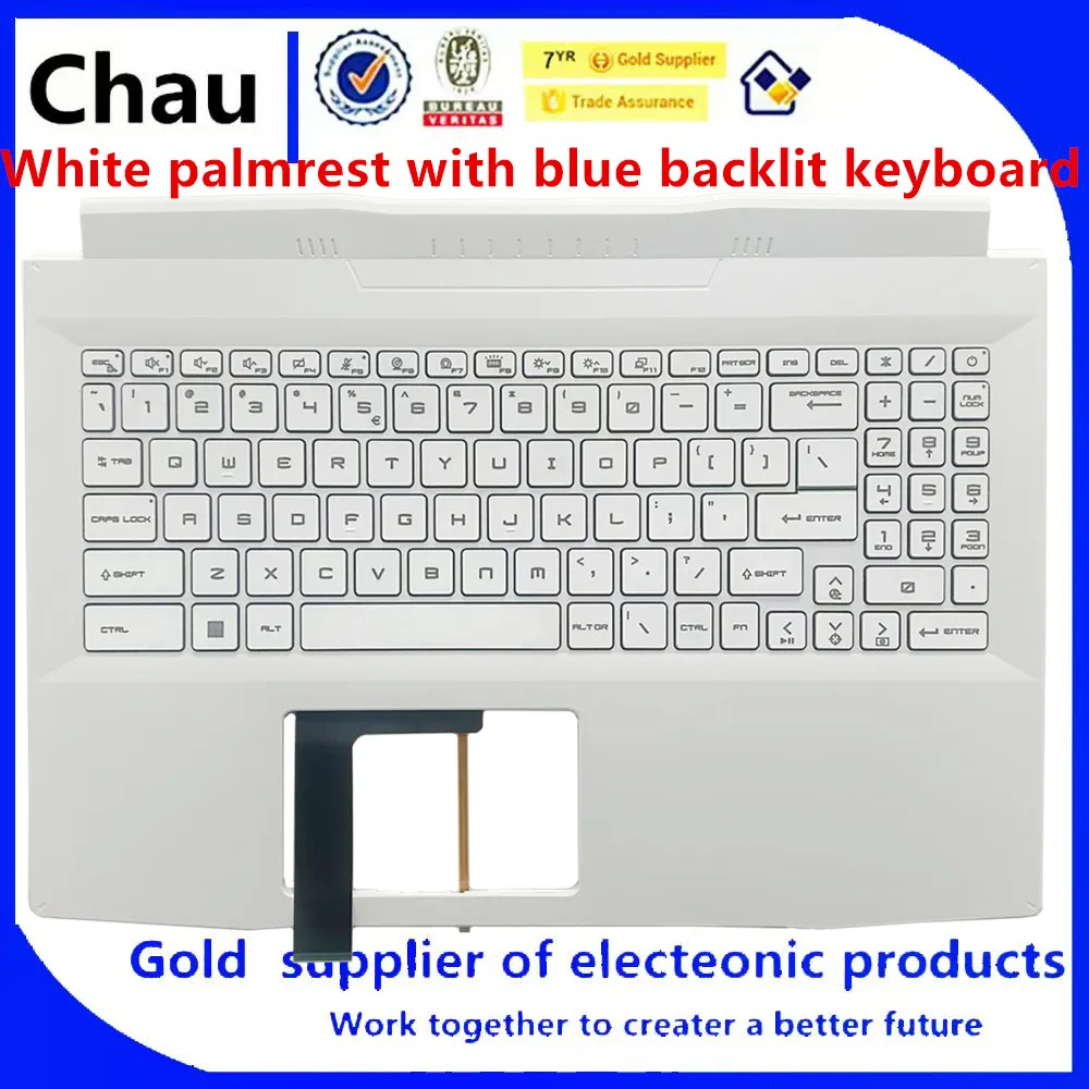 

New For Chau Katana GF66 11UE 11UG MS-1581 MS-1582 Laptop White Palmrest with keyboard