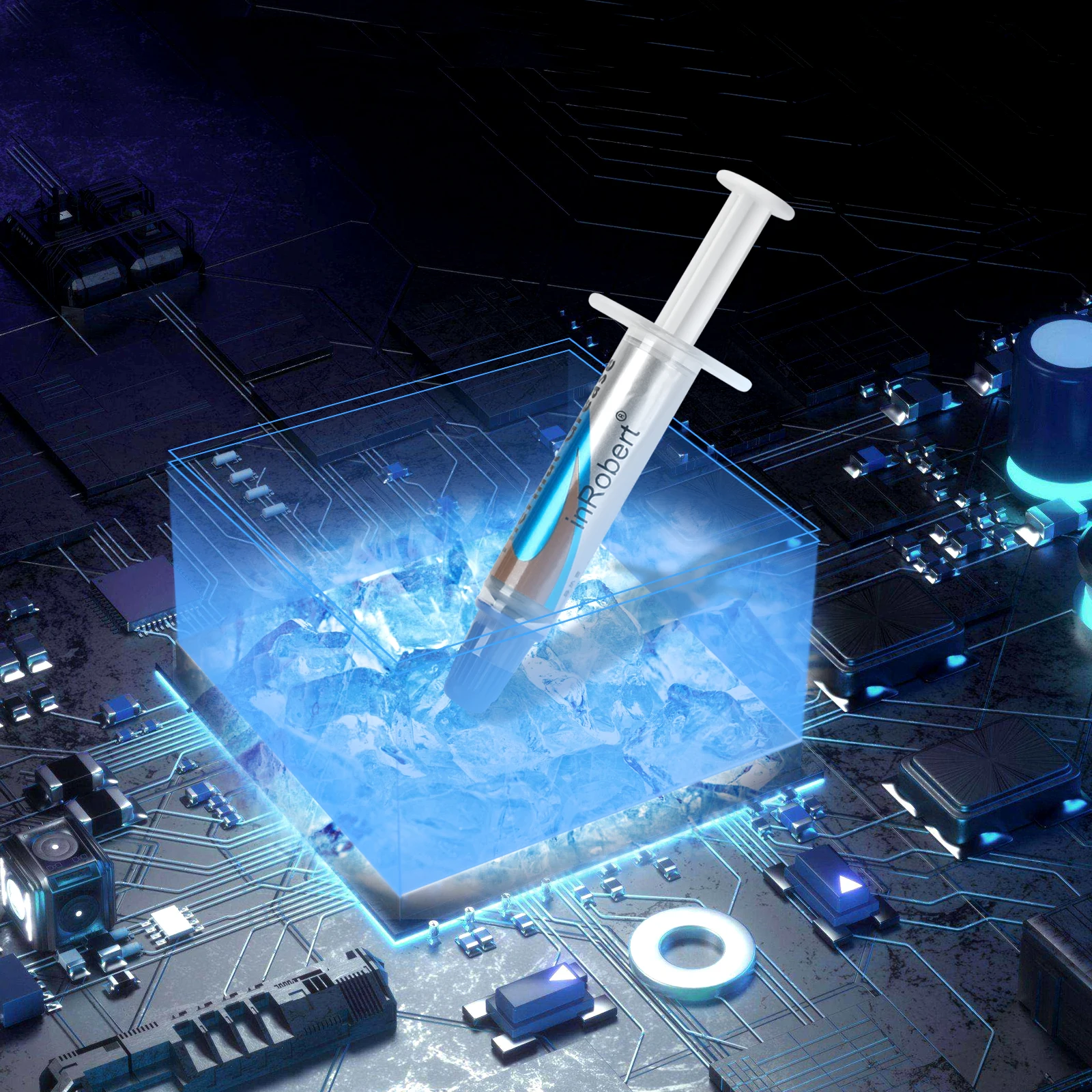 10 шт./лот, термопаста, 10 г, упаковка для шприцев, силиконовая штукатурка, термопроводящая смазочная паста для радиатора процессора