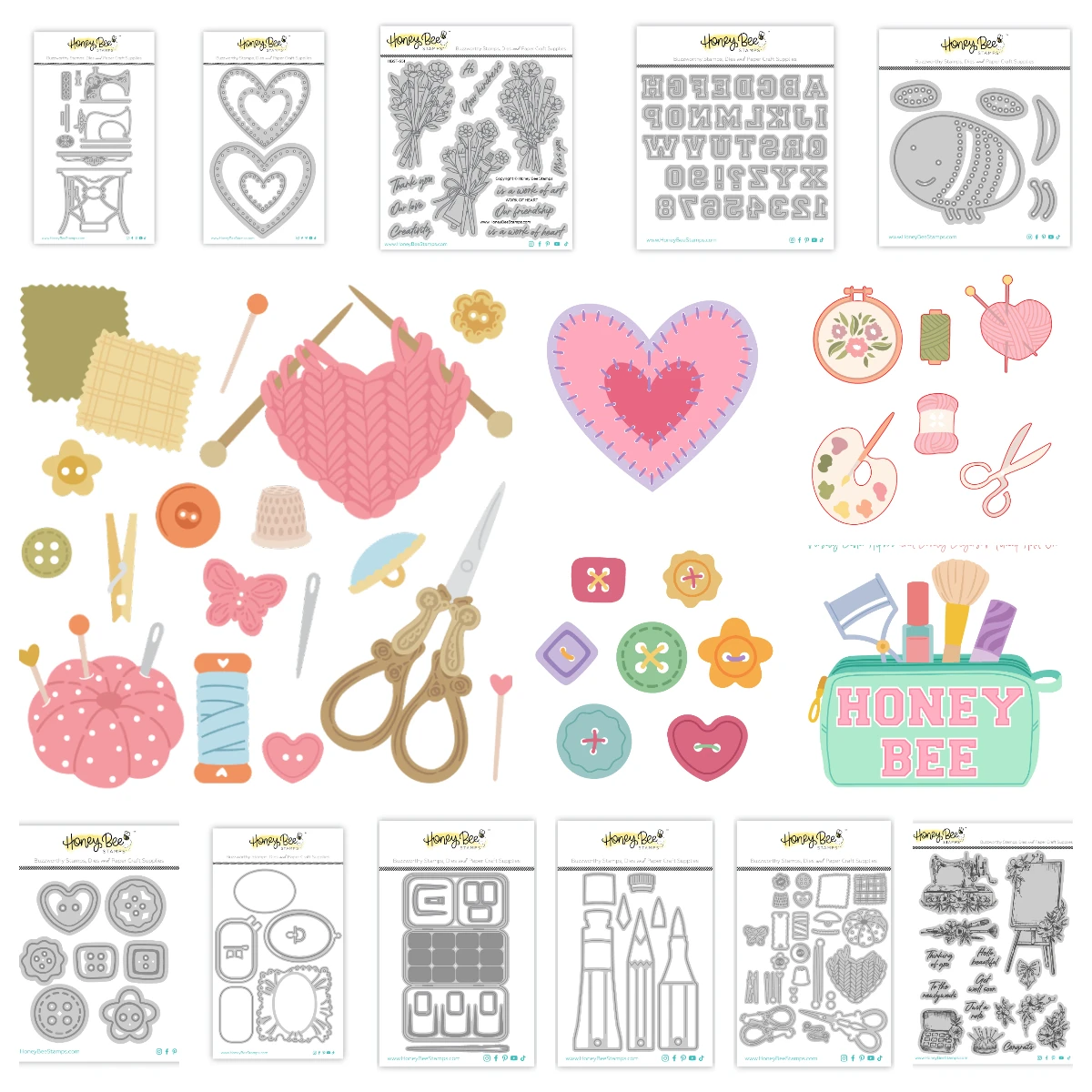 

Stitched With Love Dies Stamps Stencil Set Metal Cutting Dies Hot Foil DIY Scrapbooking Card Paper Embossing Handmade 2025 New