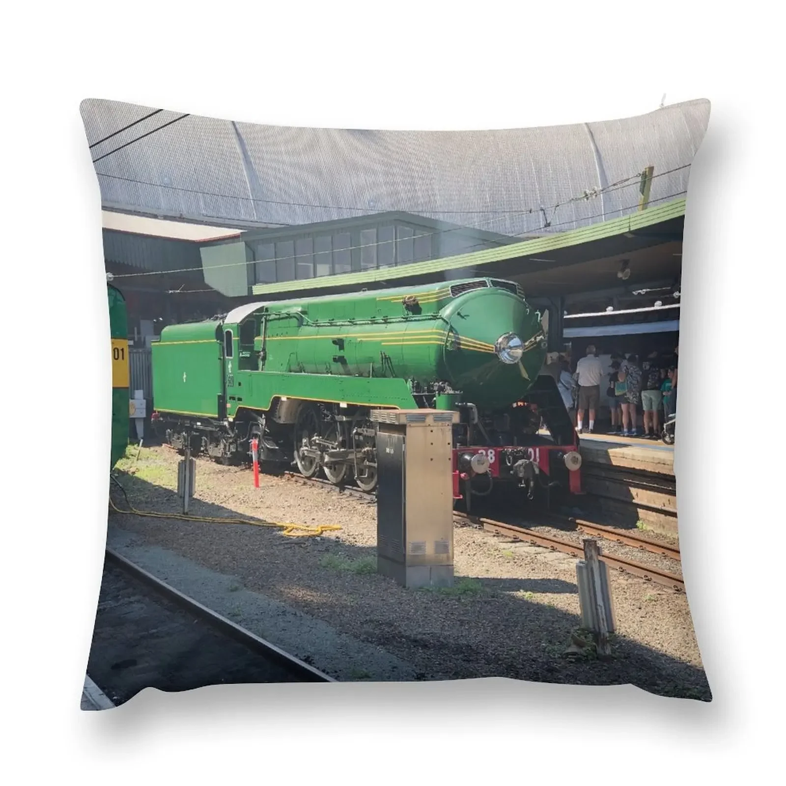 

Steam Locomotive 3801 Throw Pillow Decorative Cushions Decorative Sofa Cushions christmas supplies pillow