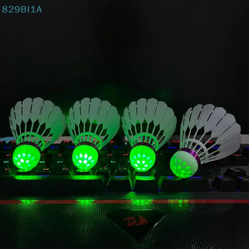 야외 형광 밝은 나일론 공 빛나는 방풍 배드민턴 공, 매우 내구성 있고 깨지지 않음