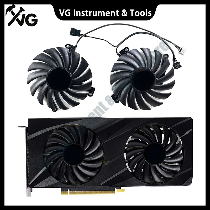 Brand New For PNY GeForce RTX3060 3060ti VERTO Dual Fan Graphics Card Replacement Fan CF-12910S