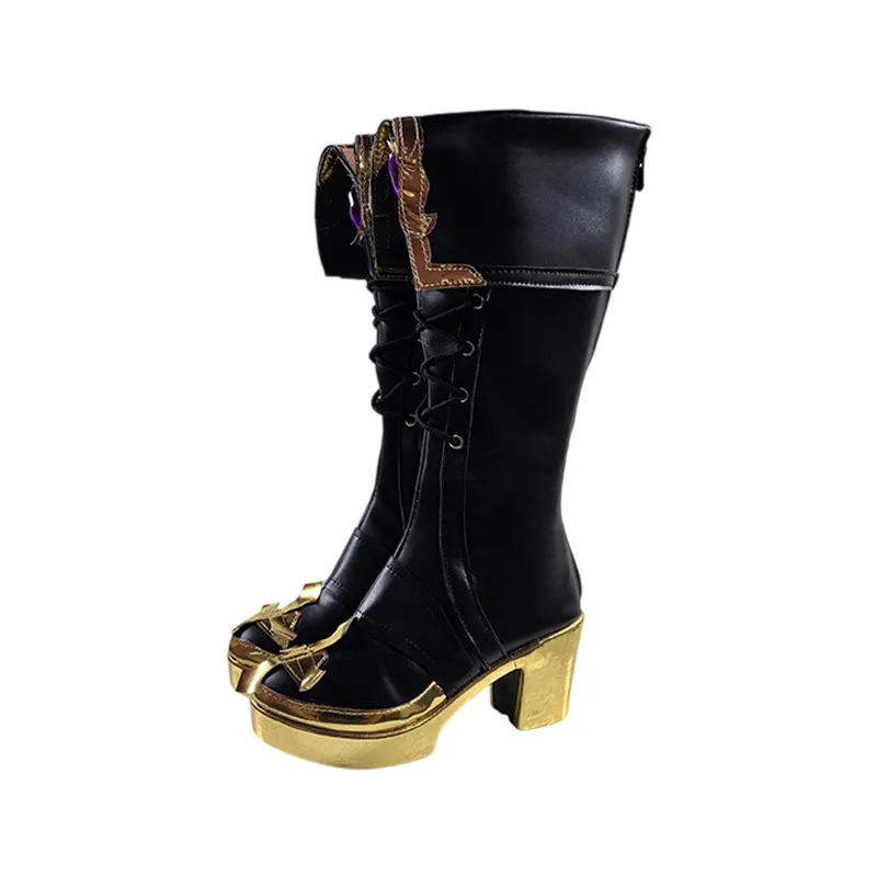 Yu コスプレストア モンテ・クリスト伯の伯爵 コスプレ靴 ハロウィン制服パーティー カスタマイズされた男の子と女の子用合成皮革靴