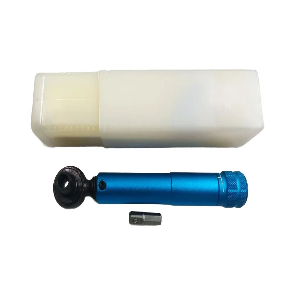 2-10Nm Preset For Torque Wrench Adjustable Click Type With 1/4 Square To Hex Adapter For Bicycle Bike Repair Hand Tool Blue Red