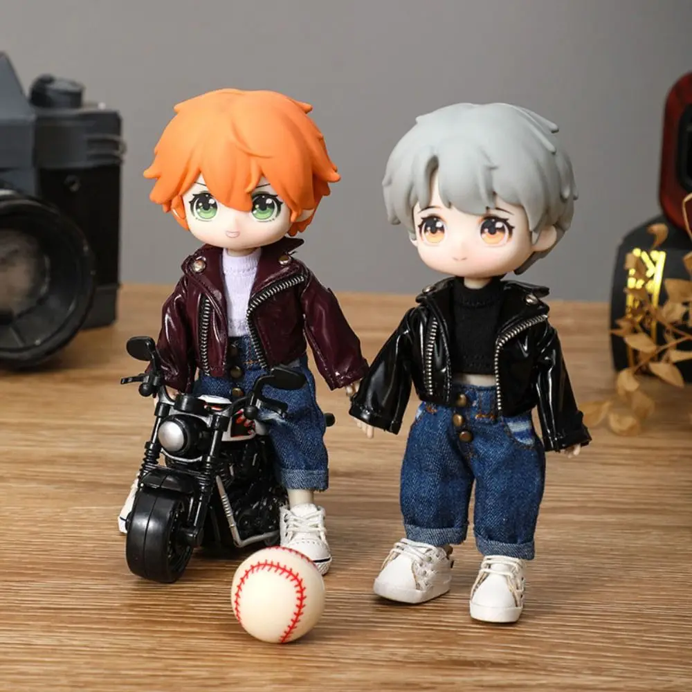 New Fashion Denim Long Pants 6 Colors Casual Wears Doll Leggings with Pocket Kids Toys 1/11 OB11 Dolls/1/12 Mini BJD Doll