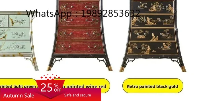 

chest cabinet storage retro solid wood side cabinet living room porch bedroom storage decorative