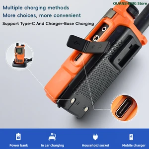 Quansheng جهاز اتصال لاسلكي طويل المدى ، AM ، اتصالات FM ، جهاز استقبال راديو ثنائي الاتجاه ، UV K5 Ham ، هواة ، مجموعة أجهزة الإرسال والاستقبال اللاسلكية ، K58 أفضل 10 هوائي راديو FM طويل المدى مبيعا - رقم 4