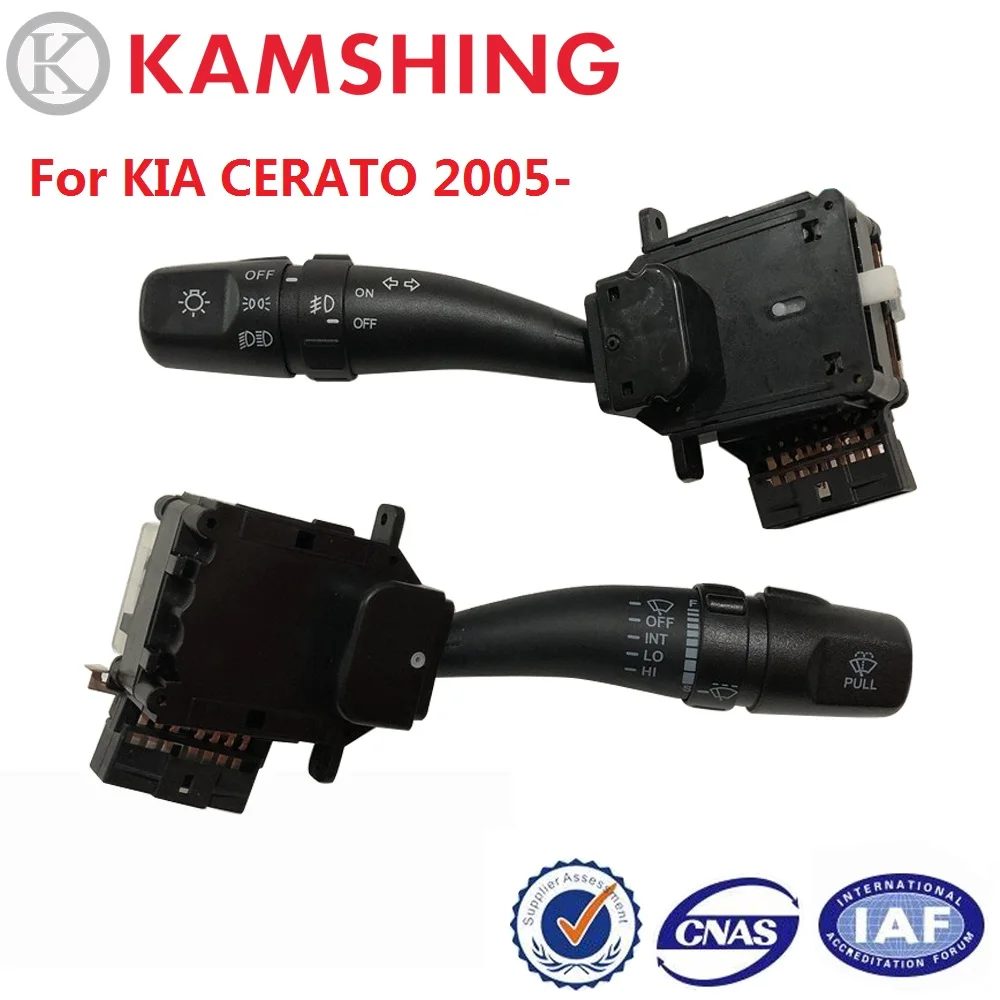 

CAPQX For KIA CERATO 2005- Car Headlight headlamp light Turn Signal Switch Fog Lamp Combination Button Light Switch Wiper Switch