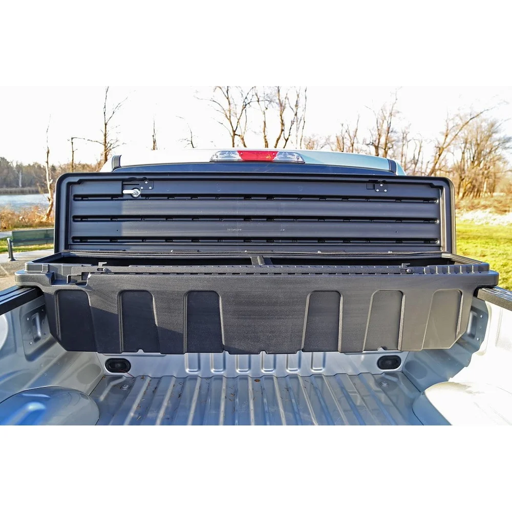 Caixa de ferramentas universal crossover, armazenamento de ferramentas de plástico resistente, parede dupla, resistente às intempéries com junta de espuma, suporte ajustável