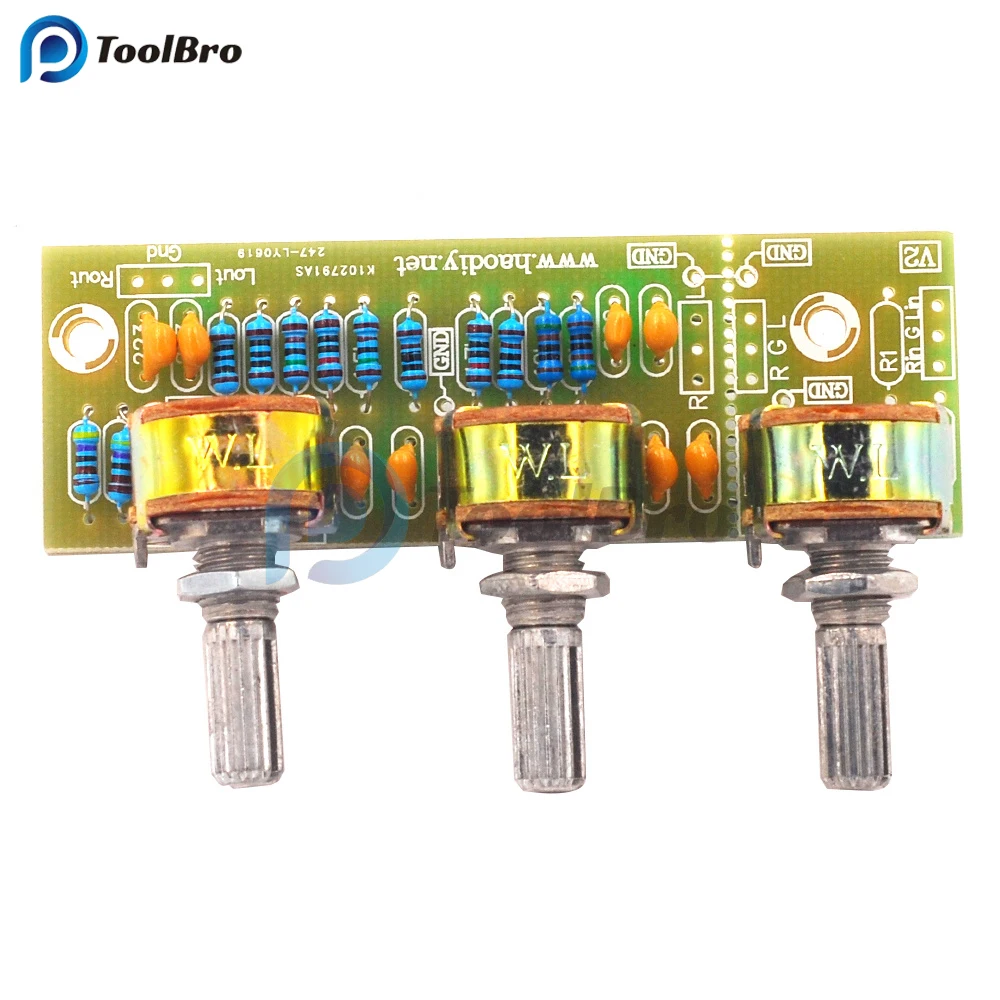 Imagem -06 - Diy Kit Placa de Palco Frontal Passiva para Amplificador de Potência Painel Frontal Tone Placa Pcb