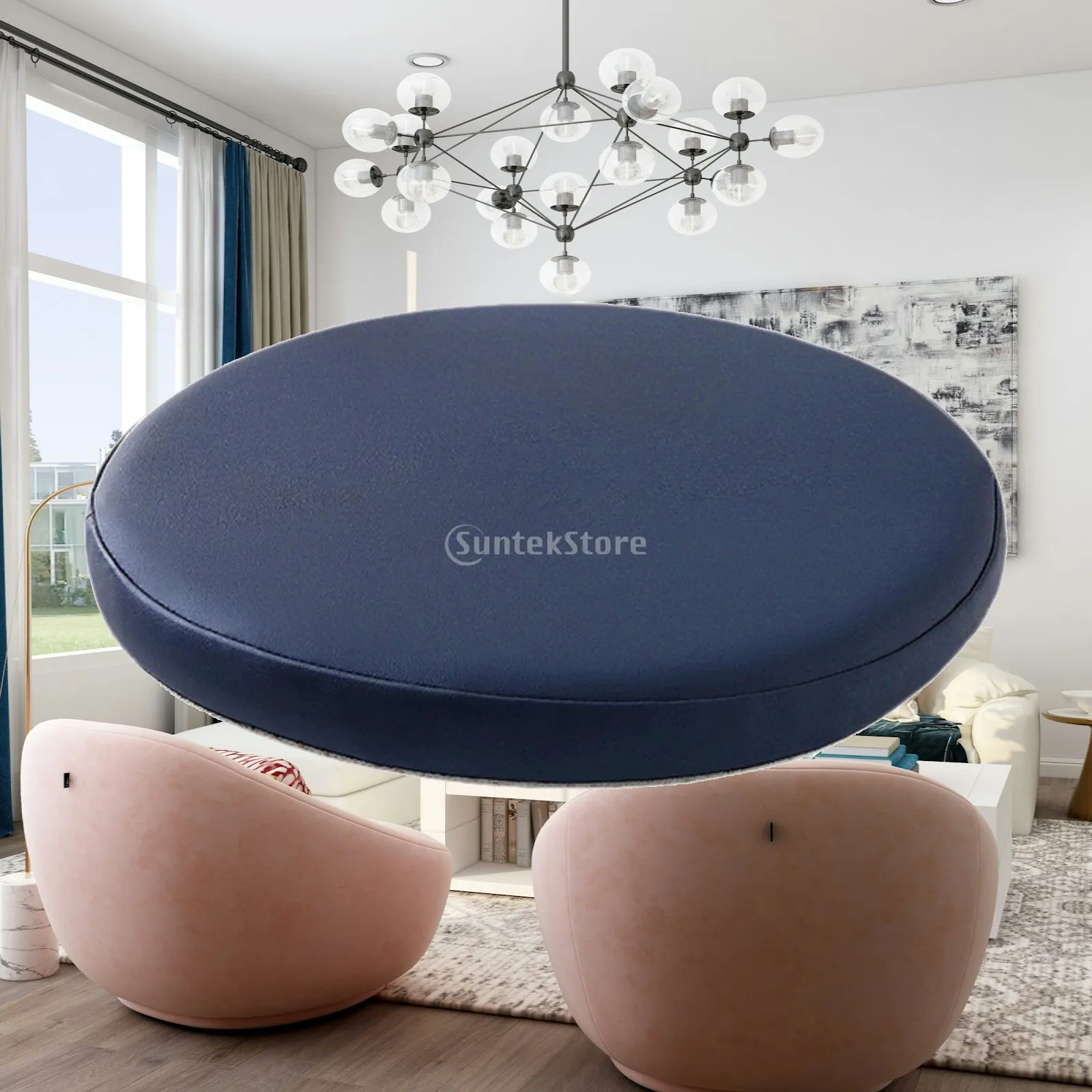 Tatami Cushion 36 cm PU Leather Seat Pad Multifunctional Floor Seat Cushion for Club Balcony Kitchen Living Room Indoor/Outdoor