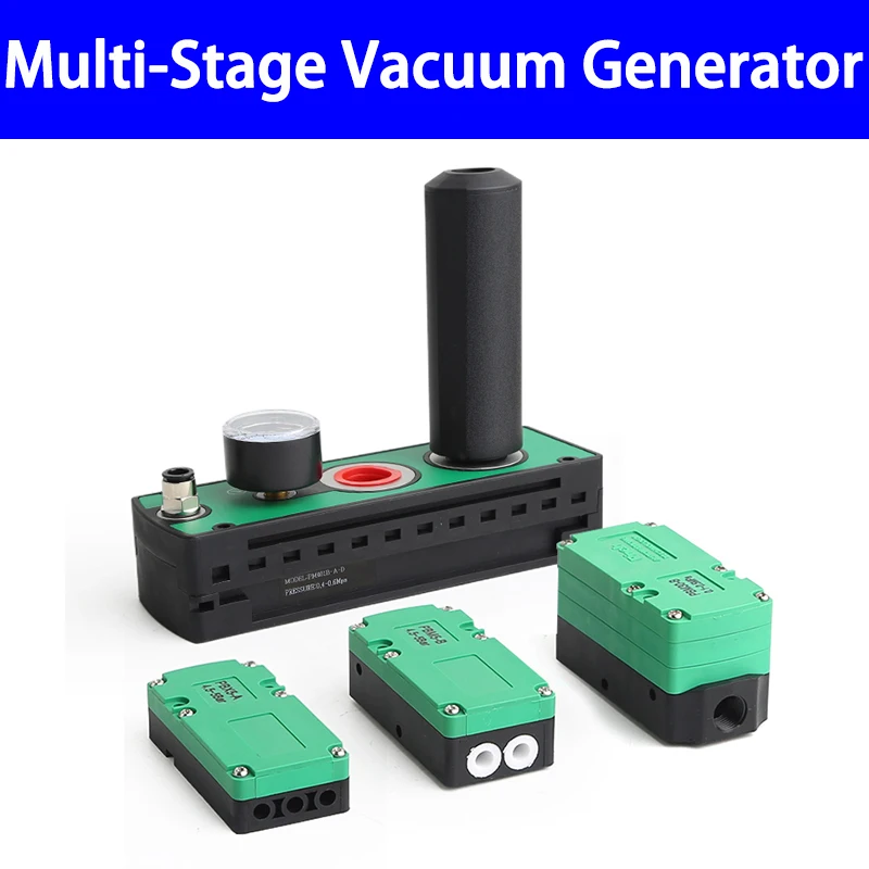 

Pneumatic Mini Multi stage Vacuum Generator Energy saving High flow High suction Generator PBX/PBM5/10/20/30-A/B/C